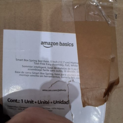 AMAZON BASICS MATTRESS FOUNDATION, SMART BOX SPRING BED FRAME - 5" FULL - (MODEL: B07K6H2P7G) image 4