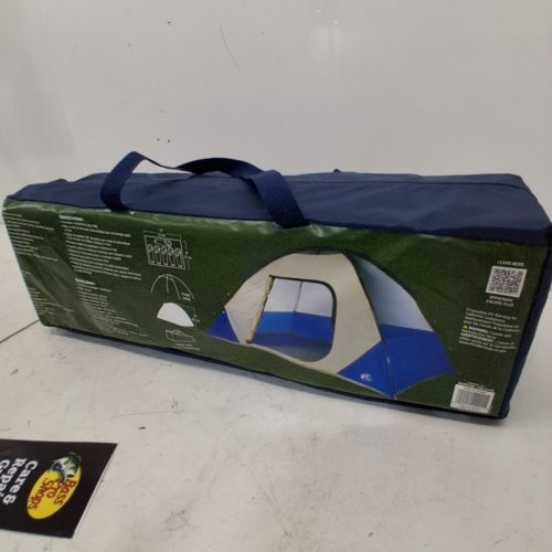 BPS DOME CAMPING TENT - 6 PERSON - 11FT X 9FT X 72" - GRAY /BLUE - (MODEL: BPS261109/4454251) image 4