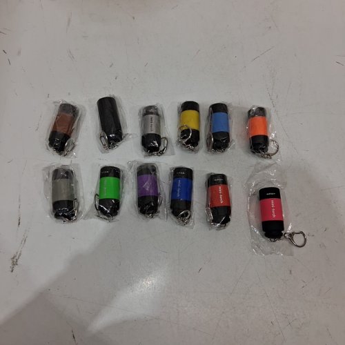 12PK CUSSITY RECHARGEABLE KEYCHAIN FLASHLIGHTS - ASSORTED COLORS image 3