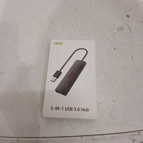ACER 5-IN-1 4 PORT ULTRA SLIM USB ADAPTER WITH TYPE C AND USBA - BLACK (MODEL: ODK350) image 2