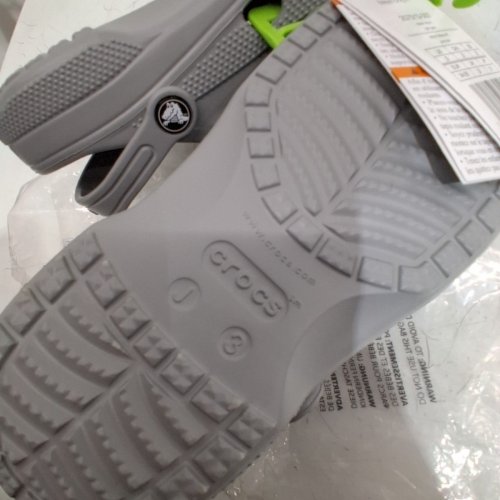 KID'S CROCS BAYA CLOG - SIZE 3 - LIGHT GREY (STYLE : 51075434) image 4