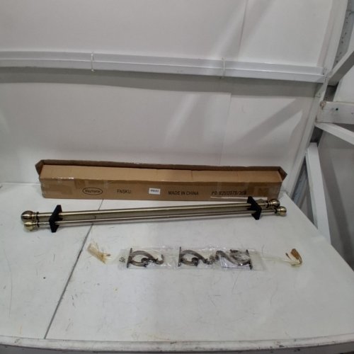 MAYRHYME DOUBLE CURTAIN ROD SET - 36" - 72" - ANTIQUE BRONZE image 3