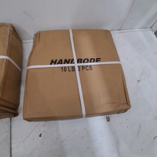 6PC HANBODE HI-TEMP BUMPER PLATES - 10 LBS - 15 LBS - 25 LBS - BLACK (MODEL: NB01A0100A-RS1) image 4