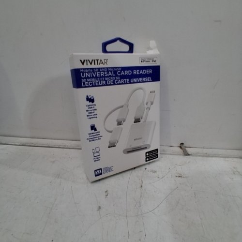 VIVITAR MOBILE SD AND MICROSD UNIVERSAL CARD READER - WHITE (MODEL: MOV4016-WHT) image 2