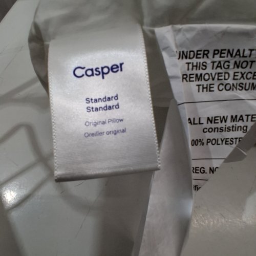 CASPER "THE ESSENTIAL PILLOW" - STANDARD SIZE - WHITE image 3