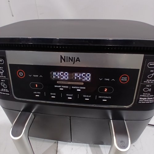 NINJA FOODI 5-IN-1 MATCHBOOK DUAL BASKET AIR FRYER - 6QT CAPACITY - BLACK (MODEL: DZ090C) image 2