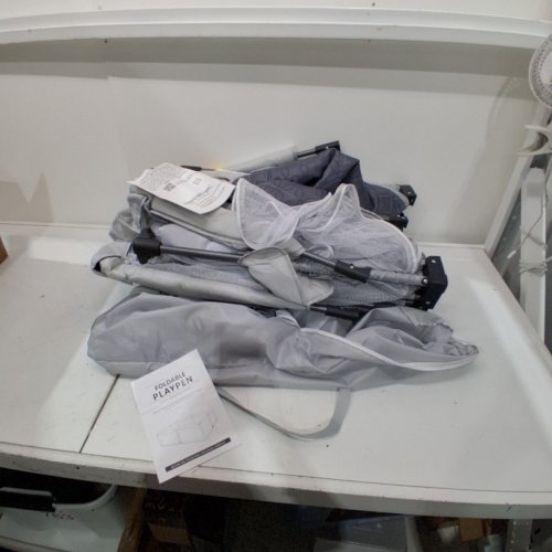 FOLDABLE PORTABLE BABY PLAYPEN - 50"X50" - LIGHT GREY (MODEL:KSD02) image 2