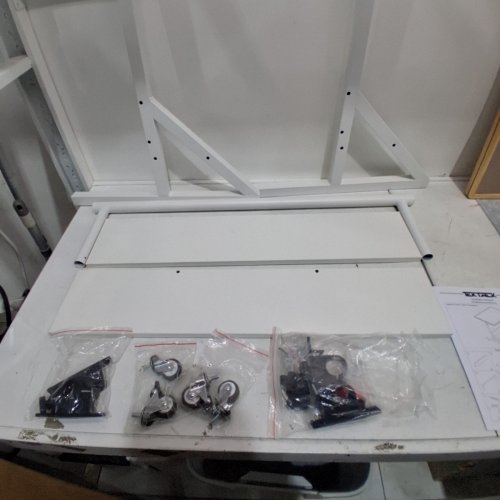 TEKTALK JIGSAW PUZZLE TABLE WITH COVER PUZZLE EASEL TILTING TABLE WITH HEIGHT ADJUSTMENT - WHITE - (MODEL: WGPTZ053) image 3