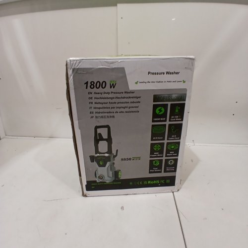 PATOOLIO ELECTRIC HIGH PRESSURE WASHER - 23FT HOSE - 1800W - 4500 PSI - 2.8 GPM - GREEN/BLACK (MODEL: W8) image 6