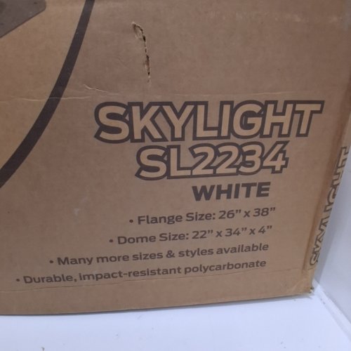 ICON RV SKYLIGHT - 22" X 34" X 4" - WHITE (MODEL: SL2234) image 2