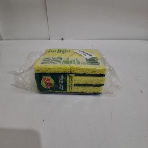 6PK SCOTCH-BRITE HEAVY DUTY SCRUB SPONGES - GREEN/YELLOW image 3