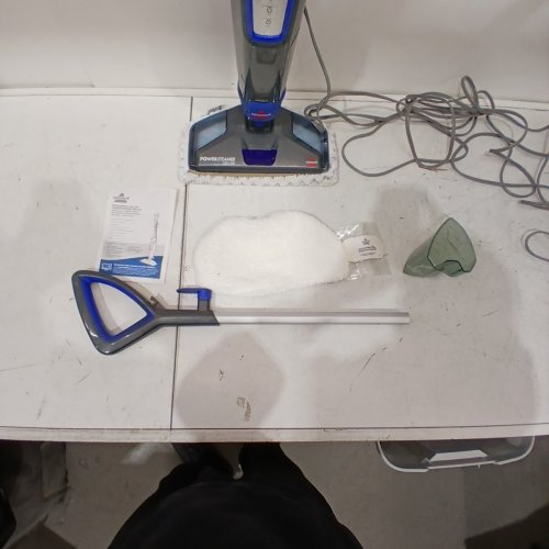 BISSELL POWERSTEAMER DELUXE STEAM MOP WITH DETACHABLE SPOTBOOST BRUSH (MODEL: 1806D) image 4