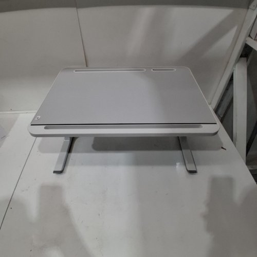 SONGMICS ADJUSTABLE FOLDABLE BED DESK FOR LAPTOP - 22" X 15.7" - GREY (MODEL: ULLD113GZ01) image 2