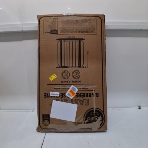 REGALO EASY-STEP METAL WALK-THROUGH PRESSURE MOUNT SAFETY GATE - 30"X29"-38.5" - WHITE (MODEL#: 1160 DS) image 4