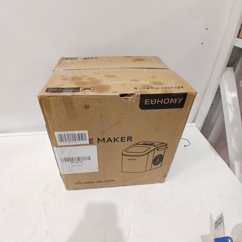 EUHOMY COUNTERTOP ICE MAKER MACHINE WITH HANDLE & BASKET - MAKES 26LB/DAY - BLACK (MODEL: IM001-BBL-CAEH) image 5