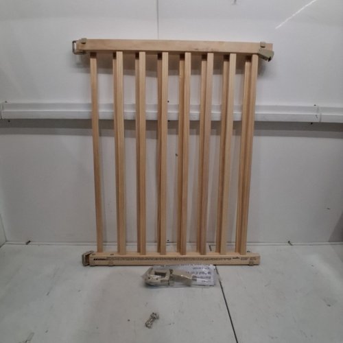 EVENFLO WALK-THRU TOP OF STAIRS EXTRA WIDE BABY & PET GATE - 32" X 30" - 48" - NATURAL WOOD BROWN (MODEL: 1050500 1050) image 2