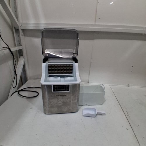 EUHOMY ICE CUBE MAKER MACHINE - 45LBS/DAY - SILVER/BLACK - (MODEL: IM004-CSI-CAEH) image 3