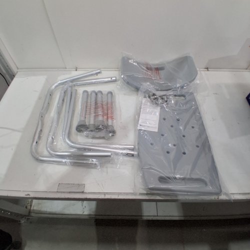 MEDLINE GUARDIAN DELUXE ALUMINUM BATH CHAIR - 400LBS CAP - GREY (MODEL: G2-101KRX1) image 2