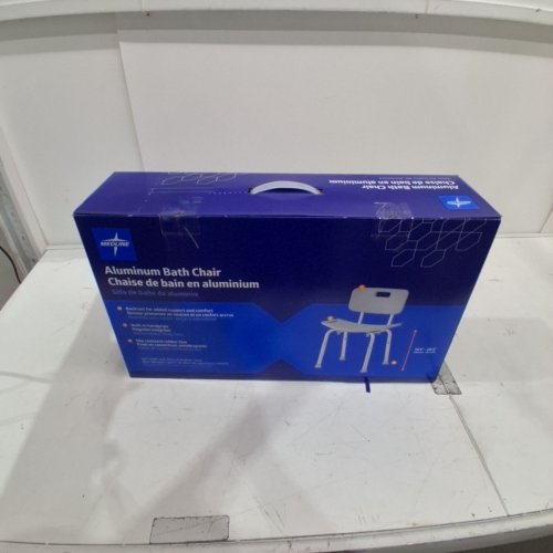 MEDLINE GUARDIAN DELUXE ALUMINUM BATH CHAIR - 400LBS CAP - GREY (MODEL: G2-101KRX1) image 3