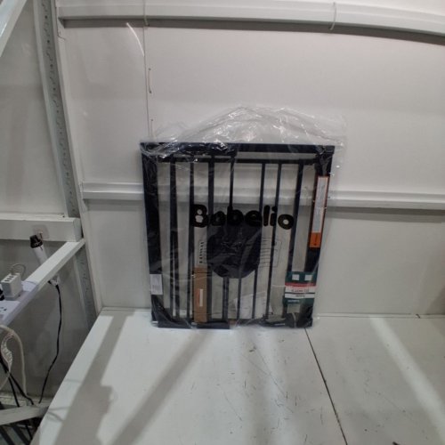 BABELIO PRESSURE MOUNTED METAL BABY GATE WITH PET DOOR - 36" X 29" TO 43" - BLACK (MODEL: CB-M-101) image 3