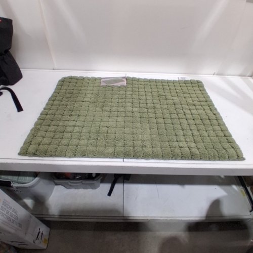 MINERAL SPRING PLUSH GRID BATH MAT - 2FT X 3FT - GREEN (MODEL: 1796299) image 2