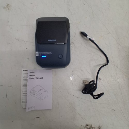 NIIMBOT LABEL MAKER WITH AUTO IDENTIFICATION - BLACK/BLUE (MODEL: B1) image 2