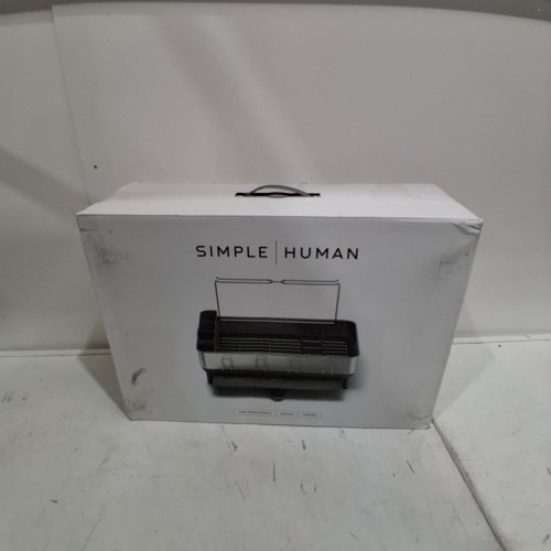 SIMPLEHUMAN COMPACT STEEL FRAME DISHRACK - 14.75" X 12" - GREY/BLACK - (MODEL: KT1184DC) image 4