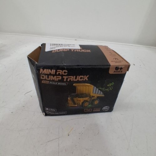 MINI RC DUMP TRUCK TOY WITH REMOTE CONTROL - 1/64 SCALE - GREEN (MODEL:HJ2025-3D) image 2