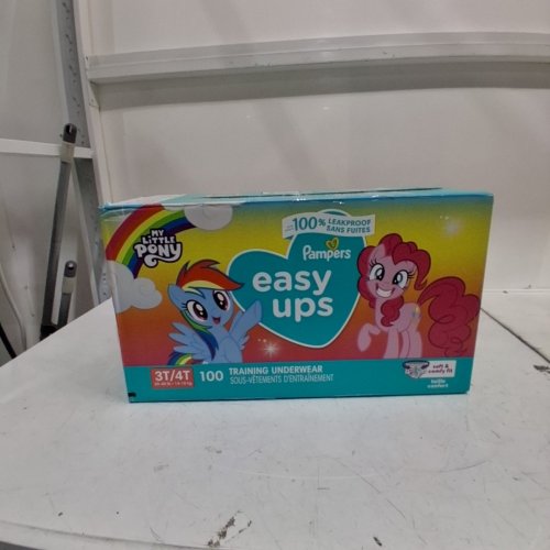 100PK PAMPERS EASY UPS PULL ON TRAINING UNDERWEAR - 3T/4T - MY LITTLE PONY image 2