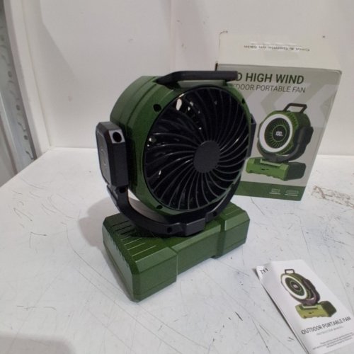 FIMILO 2000MAH LED HIGH WIND OUTDOOR PORTABLE FAN - GREEN (MODEL: T11) image 4