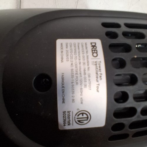 DREO CRUISER TF117 OSCILLATING TOWER FAN WITH REMOTE CONTROL - 36" - BLACK /SILVER (MODEL: DR-HTF017) image 5