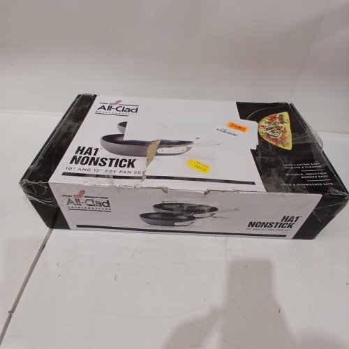 2PC ALL-CLAD NONSTICK FRY PANS SET - 10" / 12" - BLACK image 5