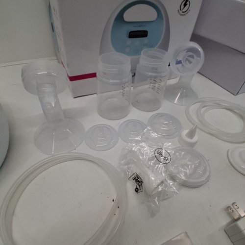 SPECTRA CONVENIENT COMPACT ELECTRIC BREAST MILK PUMP - 8" HEIGHT - WHITE/BLUE (MODEL: S1-PLUS) image 5