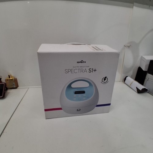 SPECTRA CONVENIENT COMPACT ELECTRIC BREAST MILK PUMP - 8" HEIGHT - WHITE/BLUE (MODEL: S1-PLUS) image 6