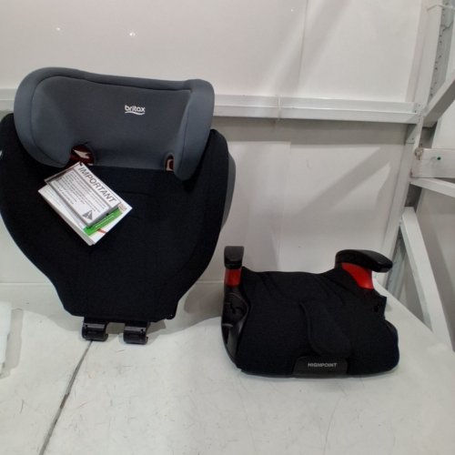BRITAX HIGHPOINT FORWARD FACING BACKLESS BELT POSITIONING BOOSTER SEAT - 120LBS MAX - BLACK OMBRE (MODEL: ‎E1C253C) image 3