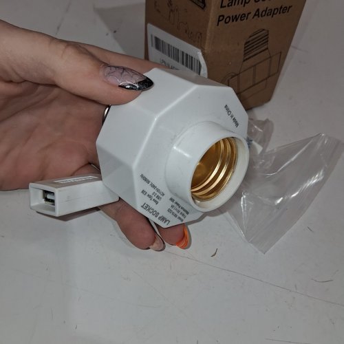 SOCKET POWER ADAPTER - E26 BULB - 30W - WHITE image 3