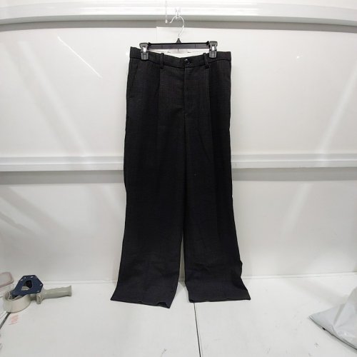 WOMENS WEEKDAY PLEATED WIDE-LEG TROUSERS - 46 - BLACK/GREY image 3