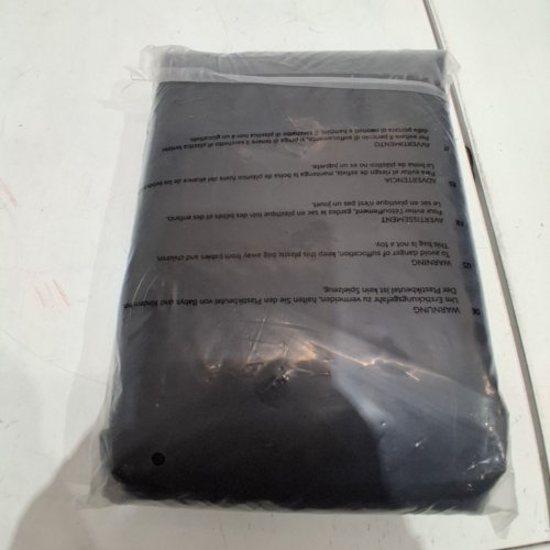 FABRIC PATIO COVER WITH VELCRO STRAPS - 37" X 27.5" X 66" - BLACK image 3