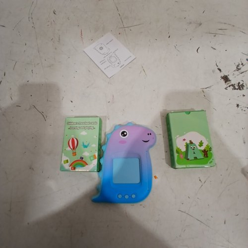 ELECTRONIC BILINGUAL TALKING FLASH CARD READER WITH CARDS - BLUE/PURPLE image 3