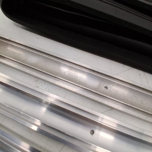 ALUMINUM PROFILE WITH GARAGE DOOR BOTTOM SEAL KIT - 10FT - BLACK/SILVER image 4