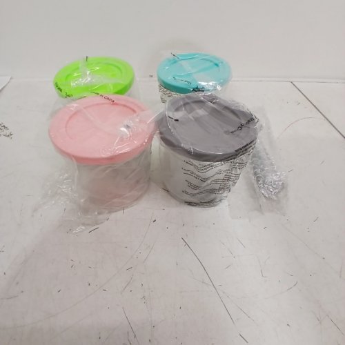 5PC ICE CREAM CONTAINERS AND LIDS WITH SCOOP - FOR NINJA CREAMI - ASSORTED image 2