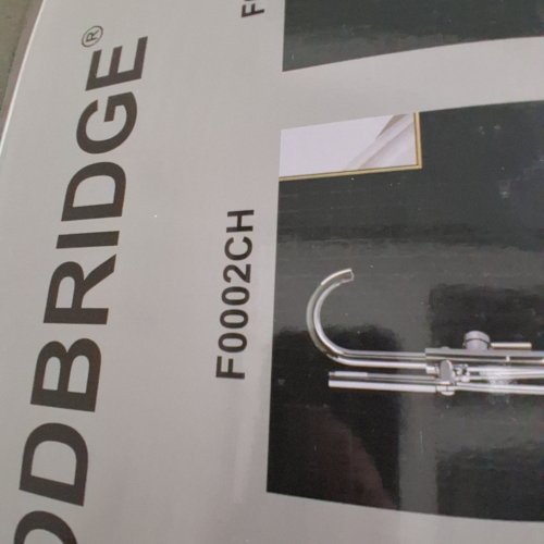 WOODBRIDGE HIGH FLOW RATE FREESTANDING TUB FILLER FAUCET WITH SQUARE HAND SHOWER - 8 GPM, 40"- CHROME (MODEL: F0002CH) image 2