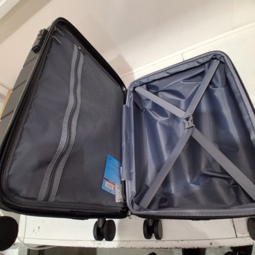 LUGGEX EXPANDABLE HARDSIDE SUITCASE WITH SPINNER WHEELS AND AIRLINE APPROVED TSA LOCK- 20" - BLACK (MODEL: H1-BK20XP-CA) image 5