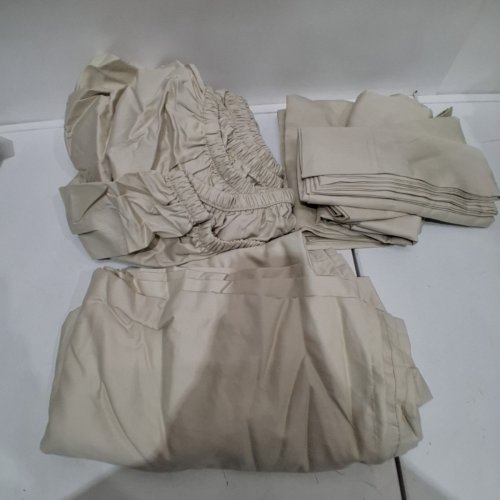 6PC HOTEL SIGNATURE COTTON SATEEN SHEET SET - KING - BEIGE (MODEL: 1992021) image 2