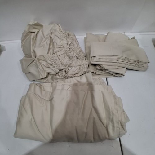 6PC HOTEL SIGNATURE COTTON SATEEN SHEET SET - KING - BEIGE (MODEL: 1992021) image 3