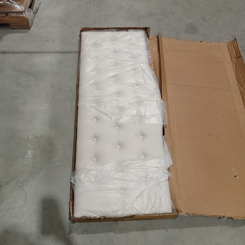 HUATEAN TUFTED UPHOLSTERED AND ADJUSTABLE HEADBOARD - FULL - BEIGE (MODEL: 033HBD) image 3