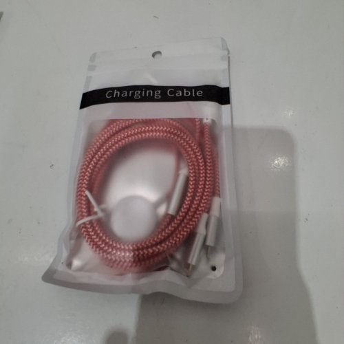 BRAIDED 4-IN-1 CHARGING CABLE - IWATCH/LIGHTNING/TYPE-C - RED image 2