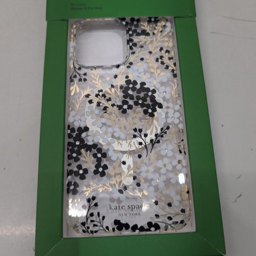 KATE SPADE PROTECTIVE PHONE CASE WITH MAGSAFE FOR IPHONE 14 PRO MAX - BLACK/WHITE FLORAL image 2