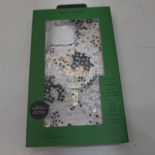 KATE SPADE PROTECTIVE PHONE CASE WITH MAGSAFE FOR IPHONE 14 PRO MAX - BLACK/WHITE FLORAL image 4