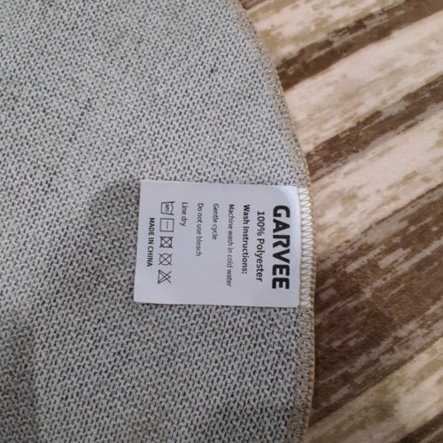 GARVEE WASHABLE SCALLOPED AREA RUG - 10FT X 13FT - BROWN image 3